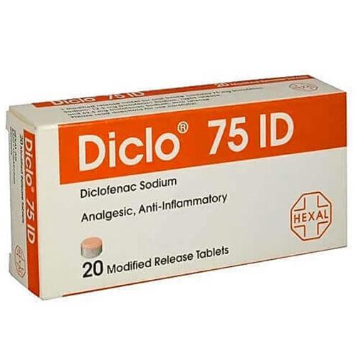 Diclo ID 75mg Analgesic Anti Inflammatory 20Tablets