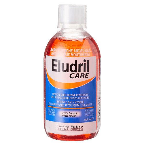 Eludril Care Anti Plaque Mouthwash 500ml