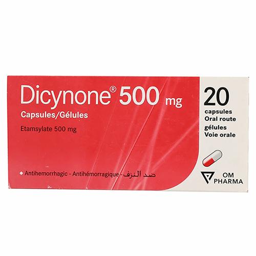 Dicynone 500mg Antihemorrhagic 20Capsules