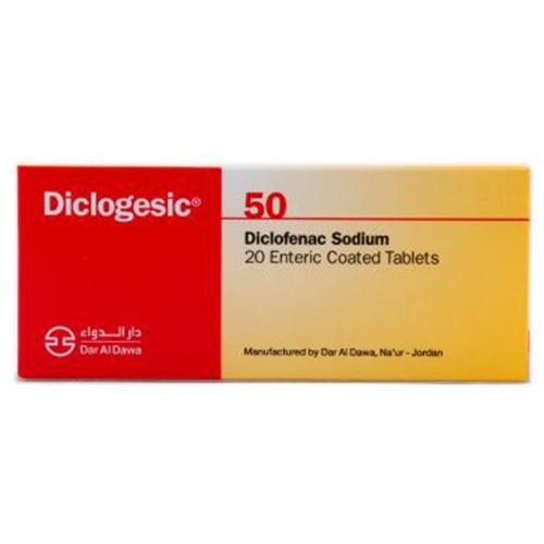 Diclogesic 50mg Analgesic and Antirheumatic 20Film Coated Tablets