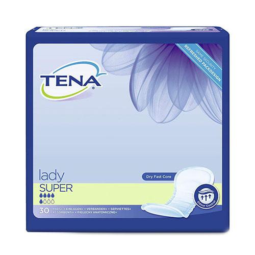 Tena Lady Super Sanitary Pads for Personal Care 30Pads