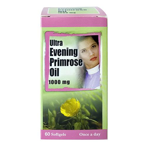 Ultra Evening Primrose Oil 1000mg for Women Health Support 60Softgel Capsules