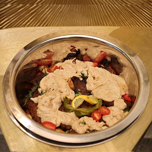Steak with Sauteed Vegetables
