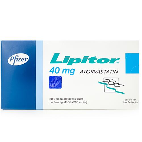 Lipitor 40mg to Treat High Cholesterol Levels and Triglycerides 30Film Coated Tablets