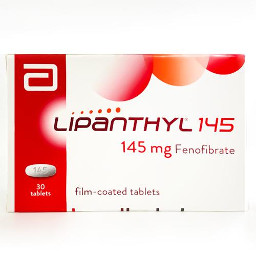 Lipanthyl 145mg for Cholesterol and Triglycerides Lowering 30Film Coated Tablets
