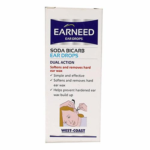 Earneed Ear Drops Soda Bicarb Dual Action Softens and Removes Hard Ear Wax 15ml