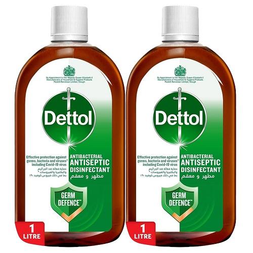 Dettol Antiseptic Disinfectant 1Ltr 2Pcs