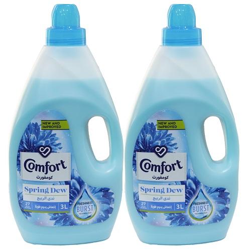 Comfort Fabric Softener Spring Dew 3Ltr 2Pcs