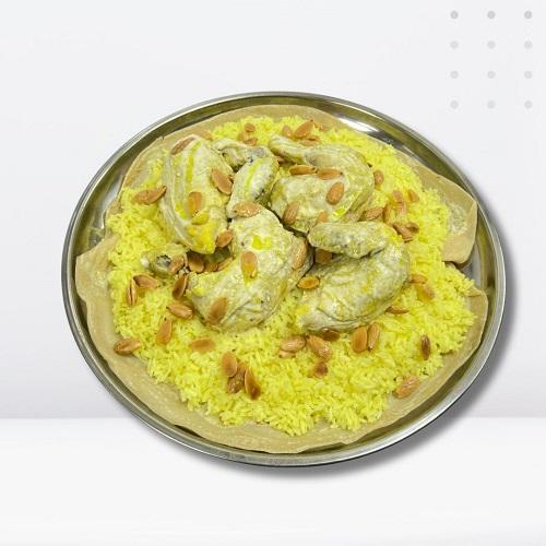 منسف اردني بالدجاج الطازج تكفي 4اشخاص
