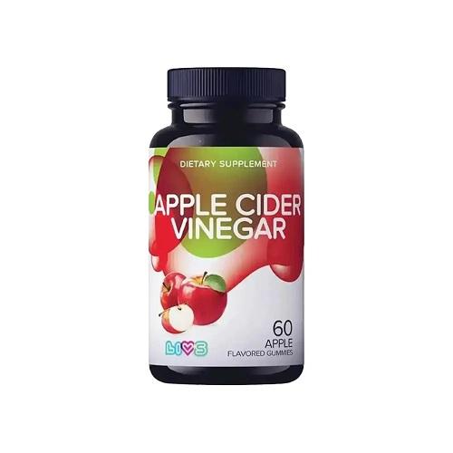 Livs Apple Cider Vinegar Dietary Supplement Apple Flavour 60Gummies