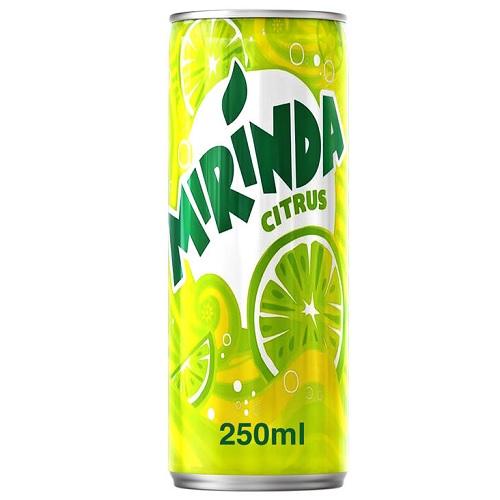 Mirinda Soft Drink Citrus Flavor Can 250ml