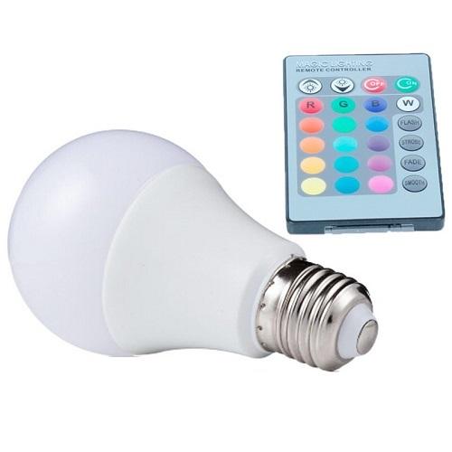 LED Light Bulb Of Different Colors With Remote Control 5W
