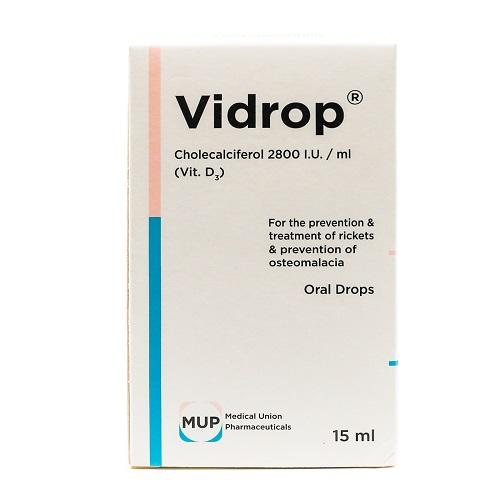 Mup Vidrop 2800IU Vitamin D3 Drops Dietary Supplement 15ml