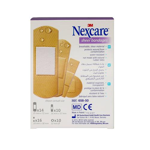 نيكس كير ضمادات طبية لحماية الجروح من التلوث 50قطعة متنوعة