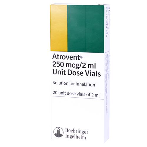 Atrovent Solution for Respiratory Distress and Asthma 250mcg 2ml 20Vials