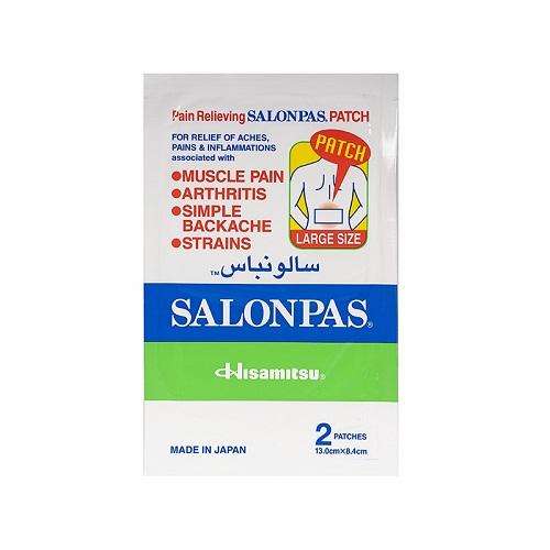 Salonpas Muscle and Joint Aches Pain Relieving Patches 13x8.4cm 2Patch