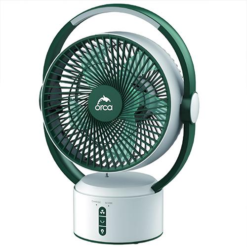 Orca Rechargeable Table Fan with Light 3600mAh Model No.OR-KN-L2819