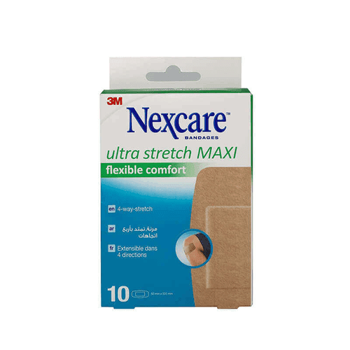 Nexcare Flexible and Comfortable Medical Adhesive for Wound Covering and Protection 50*101mm 10Pcs