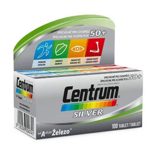 Centrum Silver Multivitamin with Lutein A to Zinc Dietary Supplement for Adult +50 100Tablets
