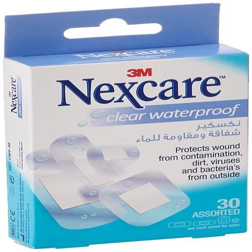 Nexcare Waterproof Transparent Wound to Protect Bandages 30Pcs Assorted