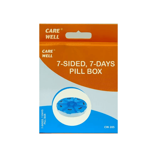 Care Well 7Day Pill Organizer Helps Keep Your Medication Schedule Organized