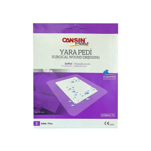 Cansin Plast Medical Plasters for Wound Protection and Cleaning After Operations 9*10cm 5Pcs