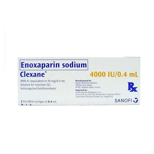 Clexane 4000IU/0.4ml to Prevent Blood Clots 2Pre Filled Syringe