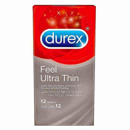 Durex Ultra Thin Feel Extra Thin Condom for Increased Sensation 12Condoms
