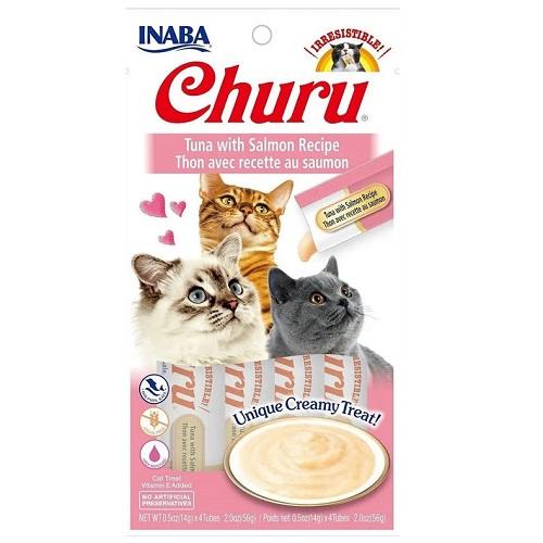 Inaba Churu Cat Food Tuna and Salmon Flavor 56g
