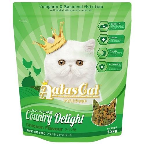 Aatas Cat Country Delight Chicken Flavour Adult Cat Dry Food 1.2Kg