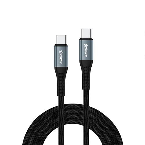 اكس باور كابل تايب سي 60واط 3م اسود موديل رقم.XP-CC60C-300-GY