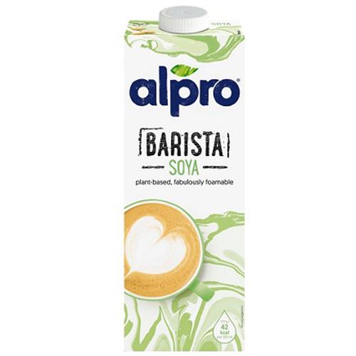 Alpro Barista Soya Plant Based Milk with Added Calcium and Vitamins 1Ltr