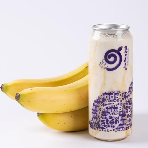 Fresh Banana with Milk Juice