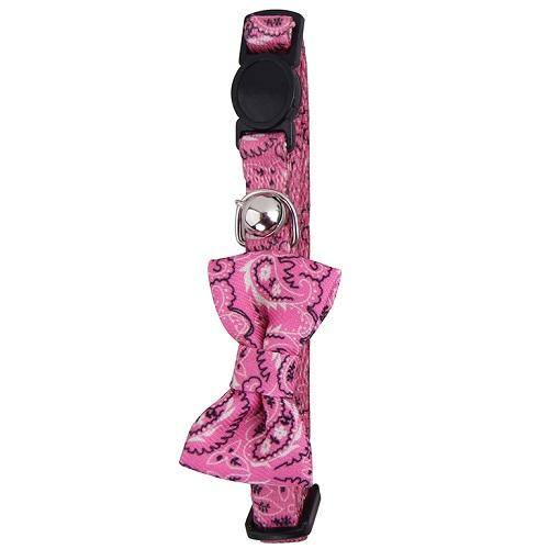 Pawise Cat Collar with Bowknot Pink 