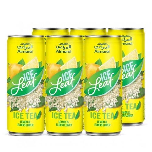 Almarai Ice Leaf Ice Tea with Lemon and Elderflower 240ml 6Pcs
