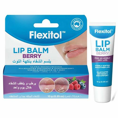 Flexitol Moisturizing Balm for Dry and Chapped Lips with Berry 10g