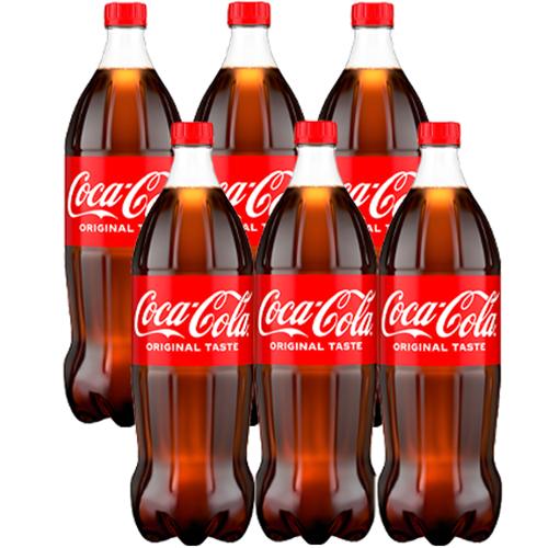 Coca Cola Soft Drink Family Size Bottle 1.25Ltr 6Pcs