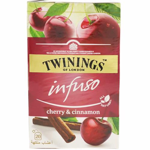 Twinings Hibiscus and Cinnamon Herbal Tea with Cherry Flavor 20Bags