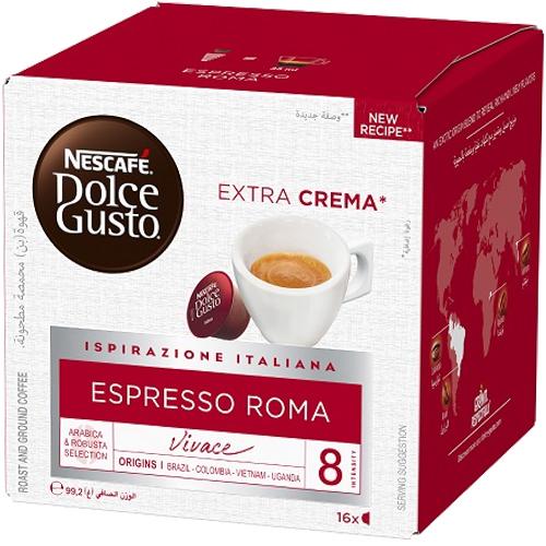 Nescafe Dolce Gusto Espresso Roma Roasted and Ground Coffee 16Capsule 99.2g