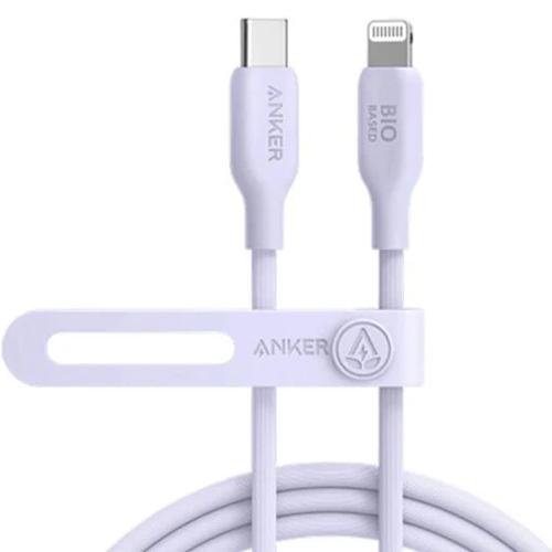 انكر 542 كابل USB C الى لايتنينج خامة طبيعية 1.8م بنفسجي