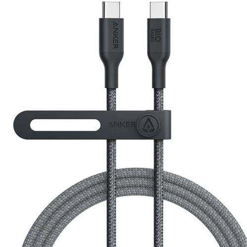 انكر 544 كابل USB C الي USB C خامة طبيعية نايلون 240واط 1.8م اسود