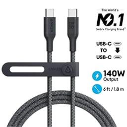 انكر 544 كابل USB C الي USB C خامة طبيعية نايلون 240واط 1.8م اسود