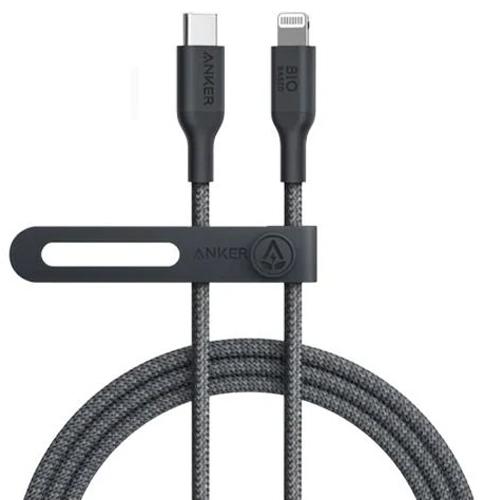 انكر 542 كابل USB C الي لايتنينج خامة طبيعية نايلون 0.9م اسود