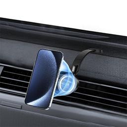 Asli Global Magsafe Car Holder with Wireless Fast Charging Rotation Suction Cup 15W