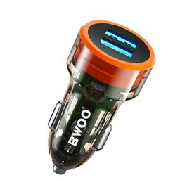 بوو شاحن سيارة للهاتف بمنفذين USB صغير 12واط