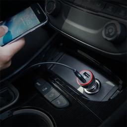 انكر باور درايف شاحن سيارة منفذين USB اسود
