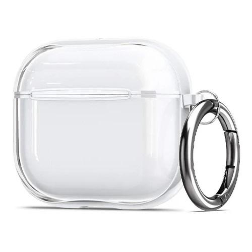 Airpods 4 Protective Clear Cover with Carabiner