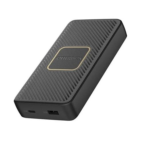  اوتربوكس باور بانك USB+ لاسلكي10واط اسود