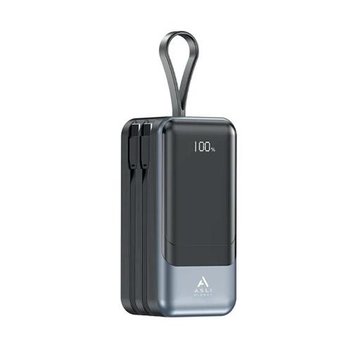 اسلي باور بانك 20000مللي امبيرPD مع 2USB رمادي
