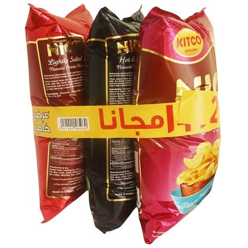 Kitco Nice Potato Chips with Assorted Flavors 210g 2+1Free